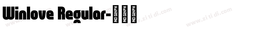 Winlove Regular字体转换